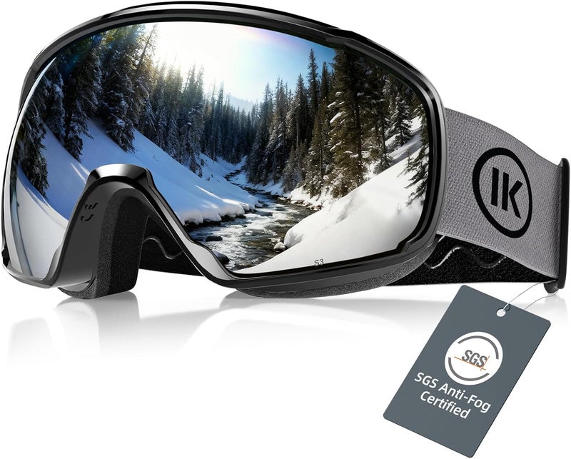 Innerking OTG Ski Goggles SGS Approved, Over Glasses Snow Snowboarding Winter Goggles Anti Fog for Adult, Youth, Men Women - Image 1